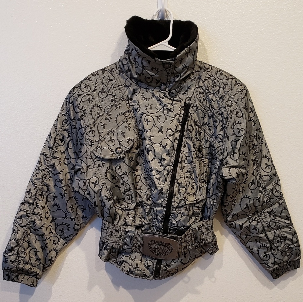 Nils Skiwear Jacket Size 10 Gray W/ Black size 10